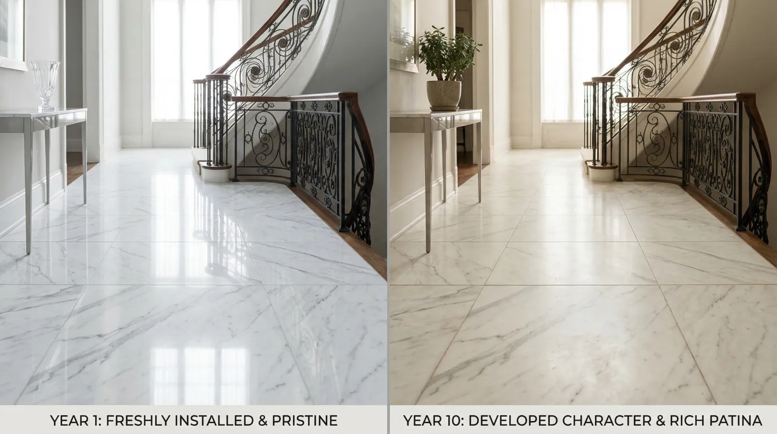 Marble ageing beautifully