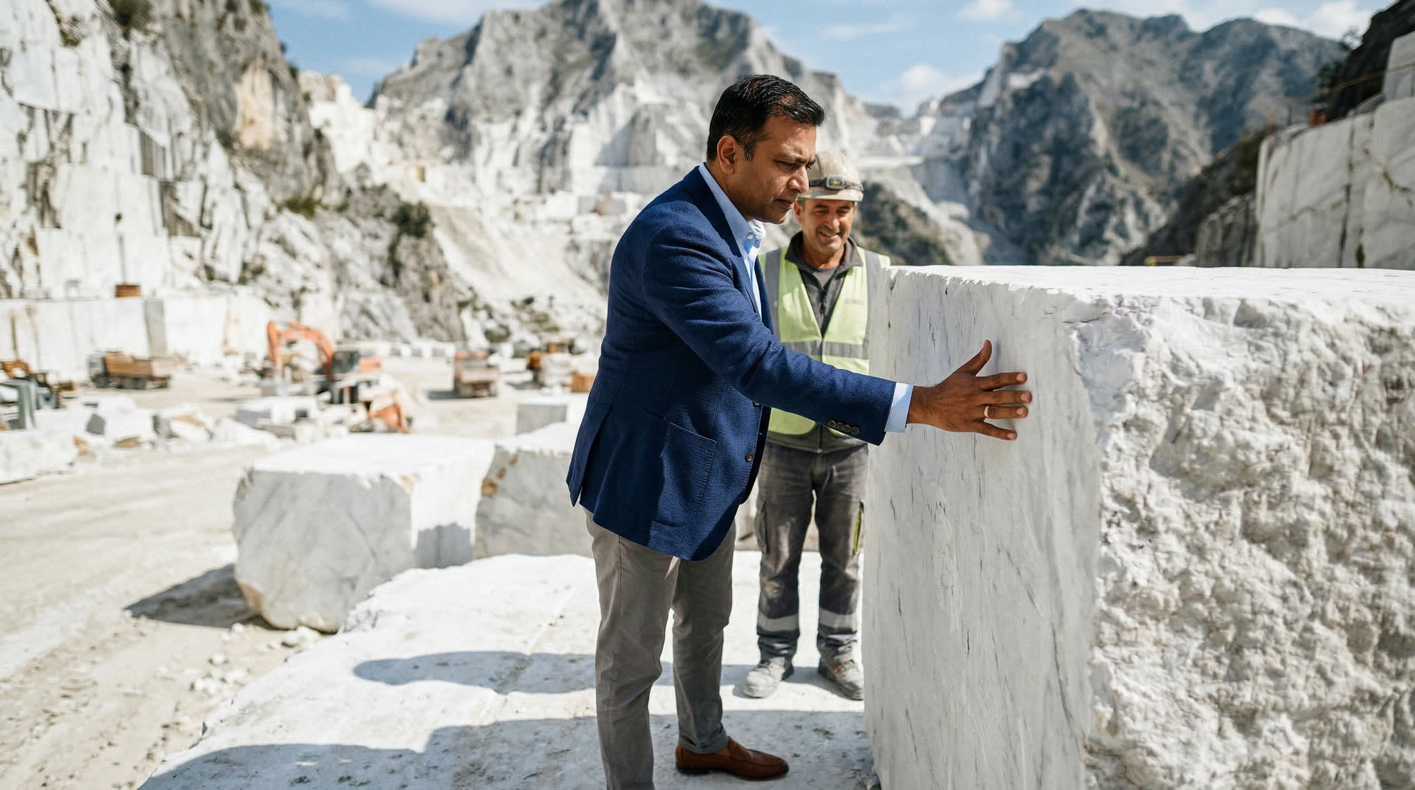 Carrara quarry selection